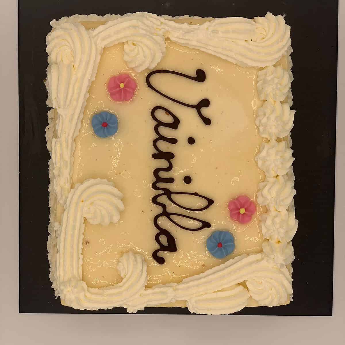 Tarta de Vainilla