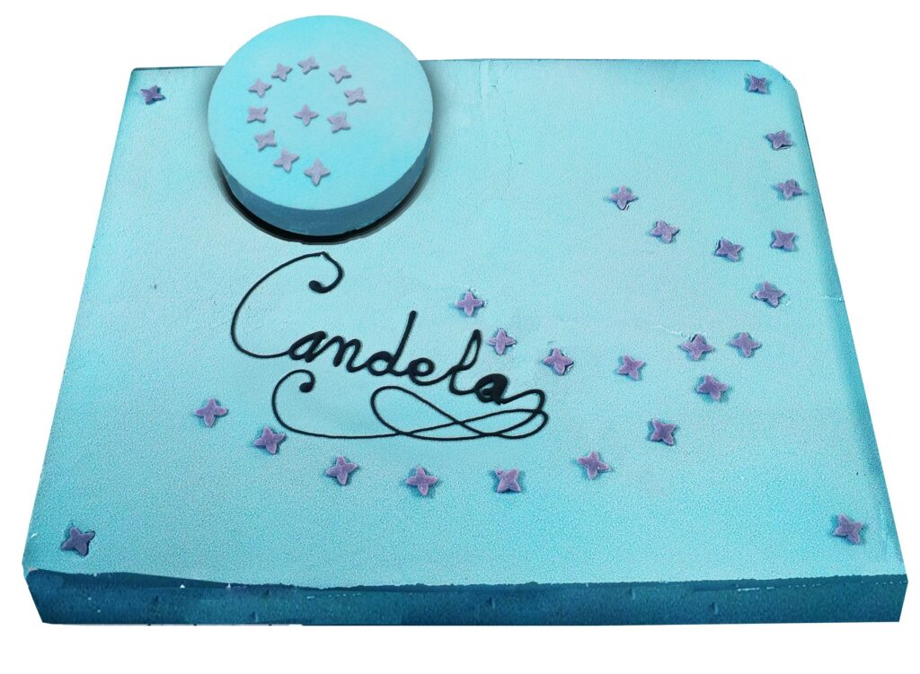 Tarta decoracion azul