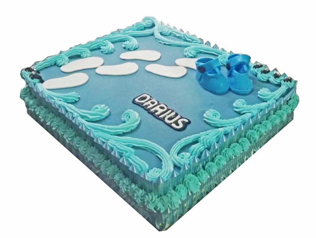 Tarta decoracion azul