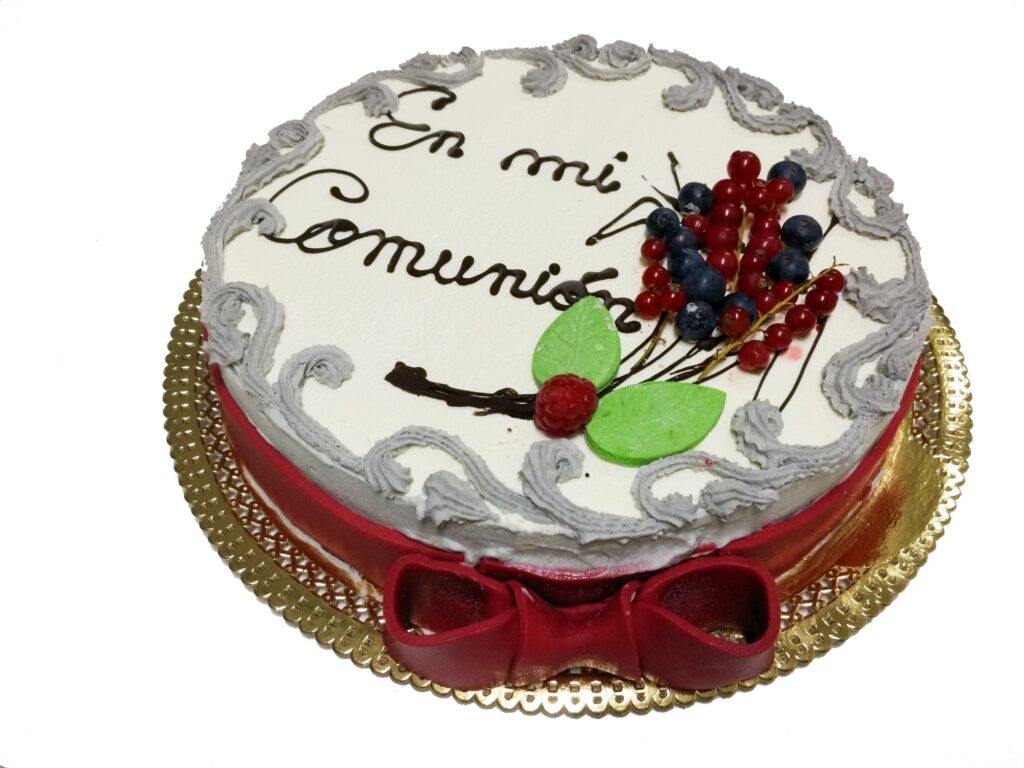 Tarta redonda decoracion fruta