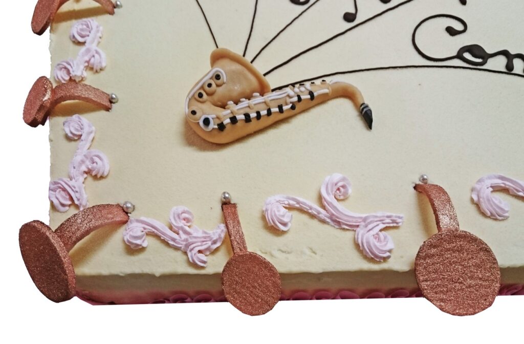 Tarta sencilla vainilla decoración