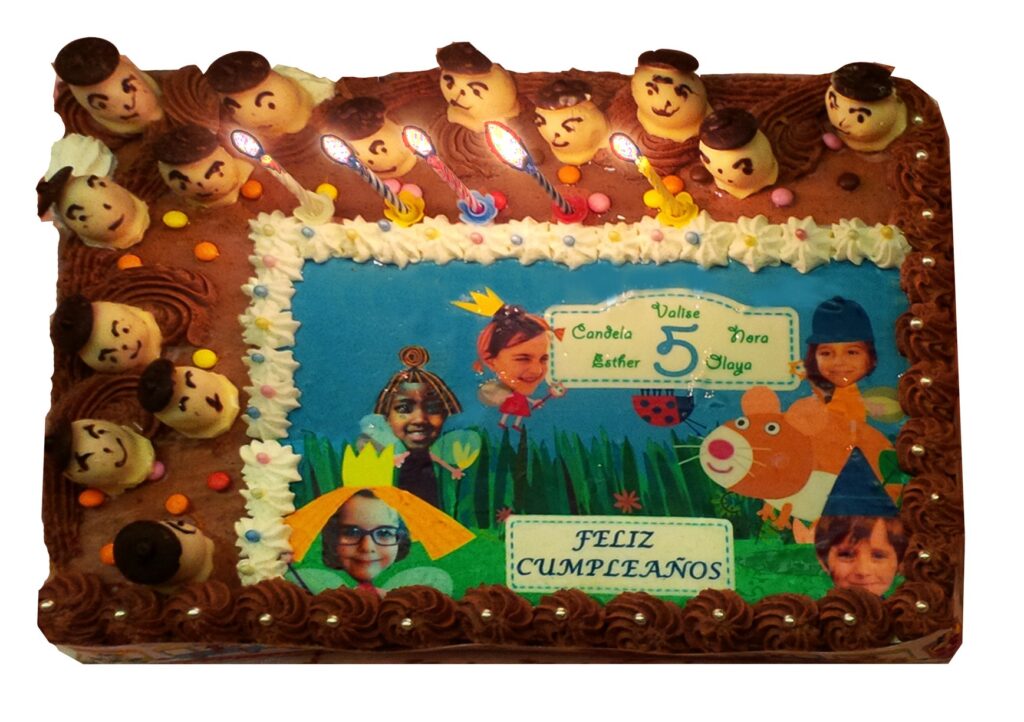 Tarta sencilla decoración foto