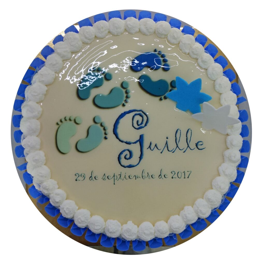Tarta decoracion azul
