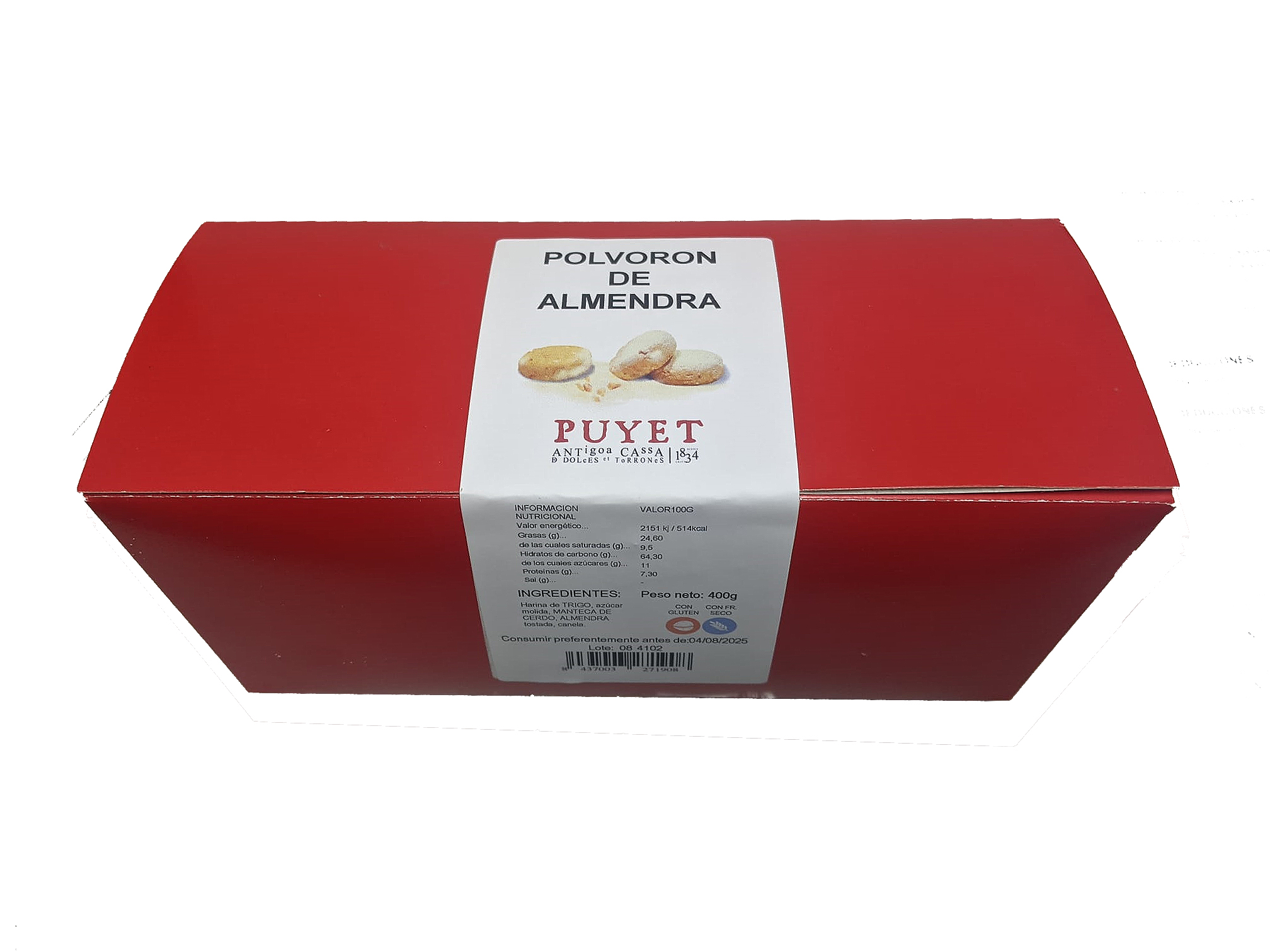 Caja polvorón