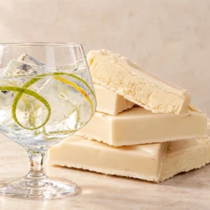Turrón Artesanal Trufado Aceite de Oliva Virgen Extra sabor Gin Tonic y Enebro