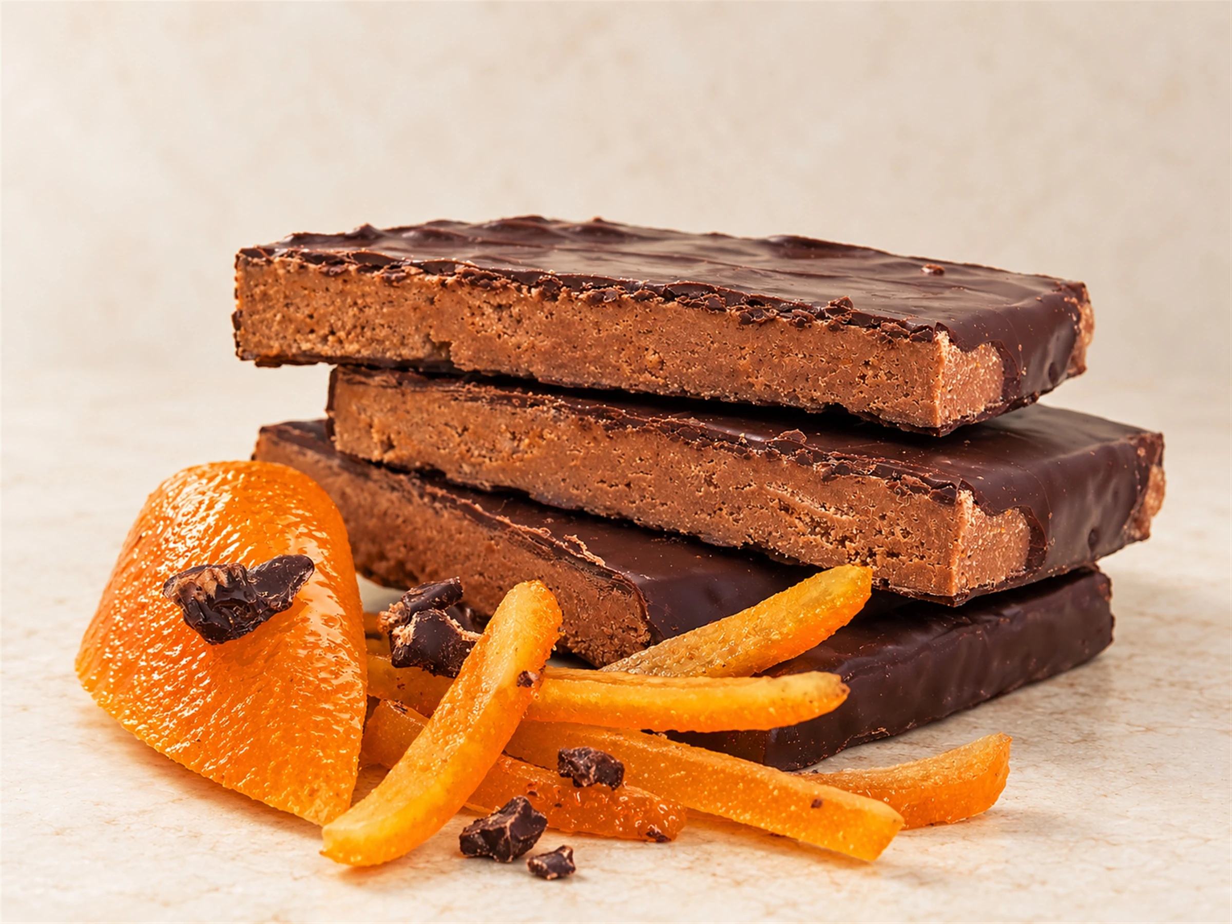 Turrón Artesanal Trufado Aceite de Oliva Virgen Extra con Naranja Confitada