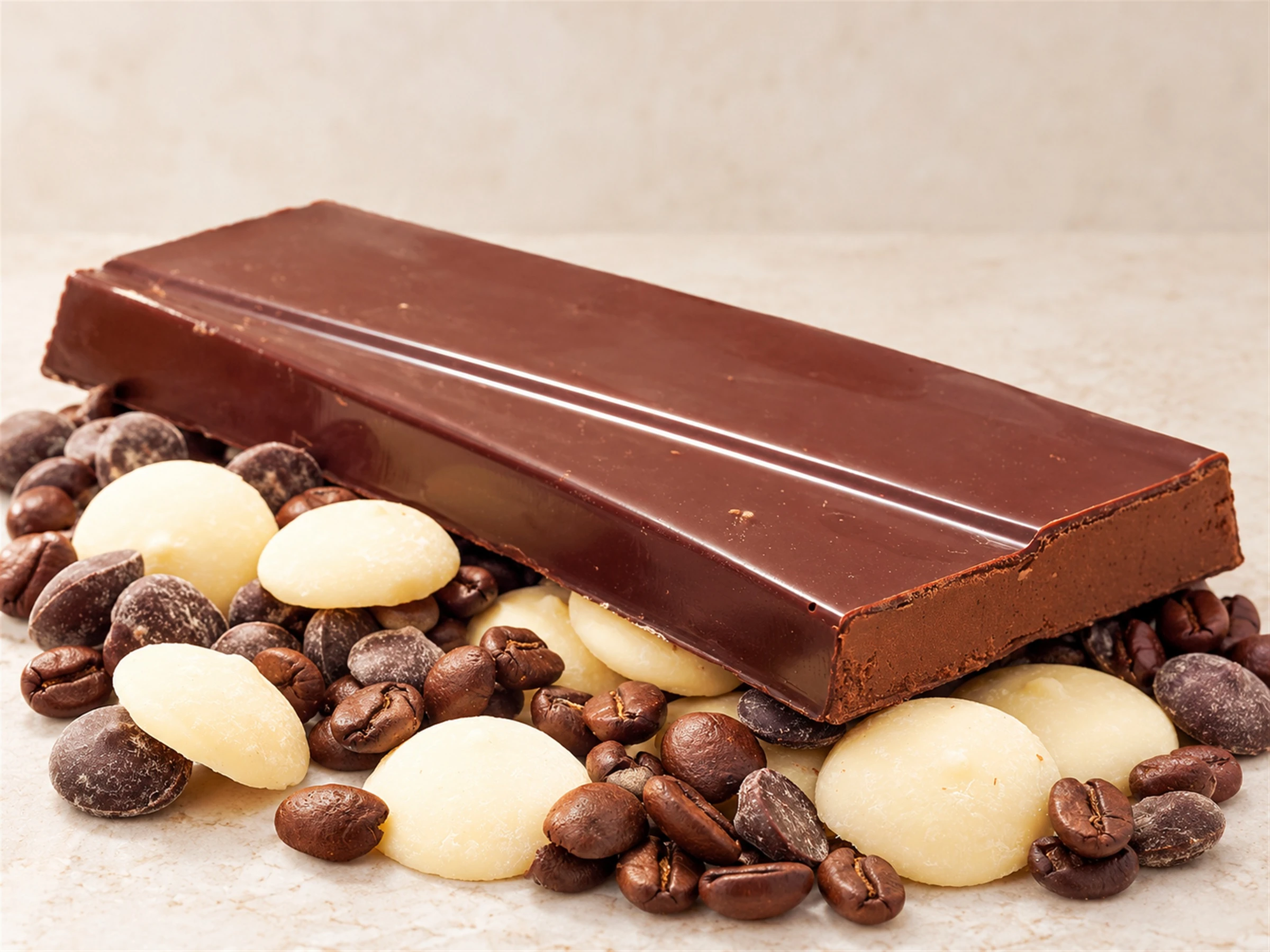 Turrón Artesanal Trufado de Chocolate al Café de Tueste Natural