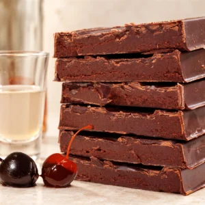 Turrón Artesanal Trufado de Chocolate, Cereza al Orujo y Café